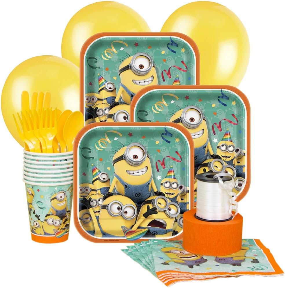 Despicable Me Minions Party Supplies Kit for 8