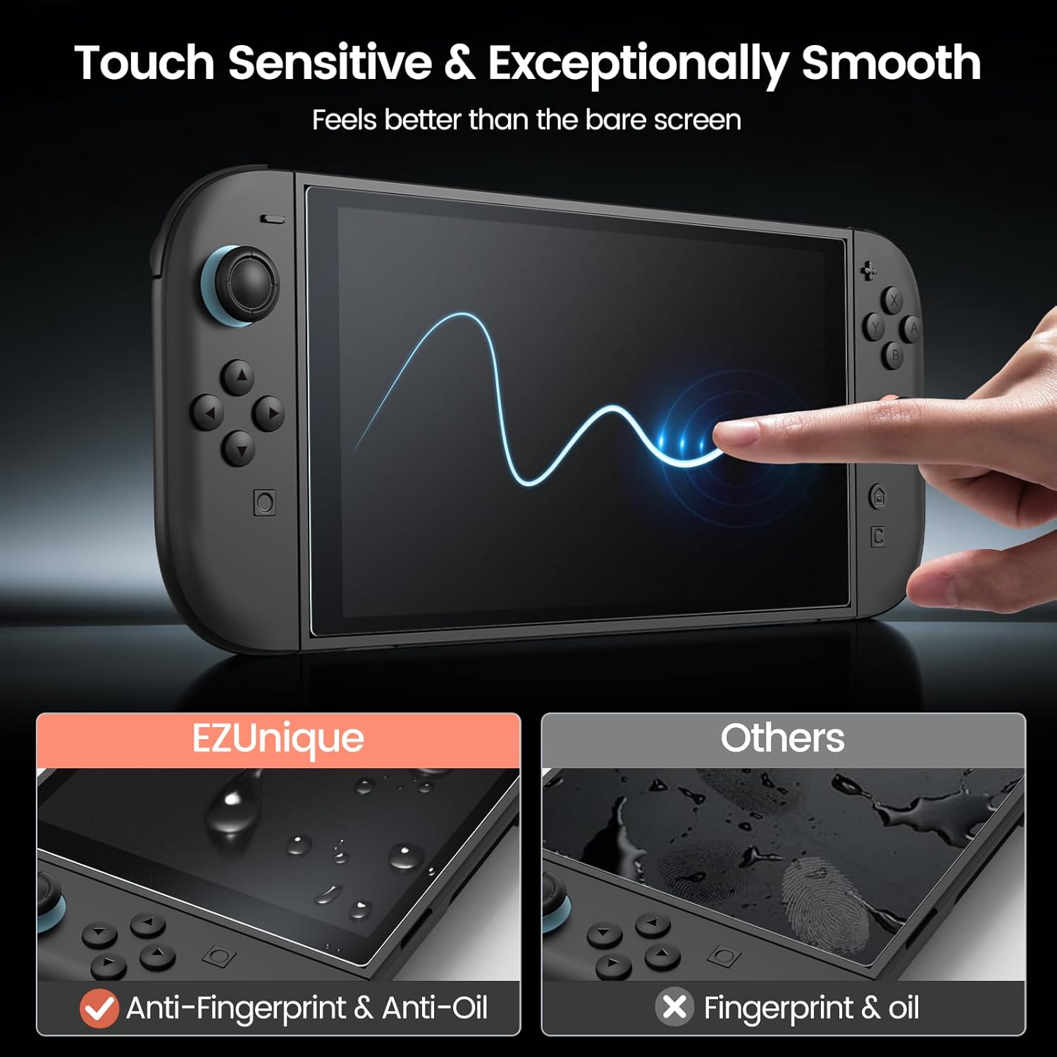 2 Pack Matte Screen Protector for Nintendo Switch 2 7.9″ 2025 [Auto Alignment/Dust Removal] Anti Glare Tempered Glass [Military Grade Protection] Dock Friendly - Image 5