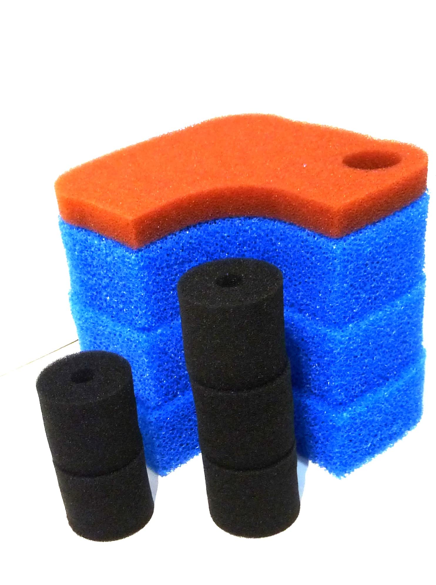 Ersatz Filterschwämme (3 x Blau 1 x Rot Plus 5 x Rund Schwarz) passend für Oase Biomaster 350 und 350 Thermo