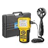 BTMETER BT-856A Pro CFM Anemometer Measures Wind Speed, Wind Flow, Wind Temp for HVAC Air Flow Velocity Meter with USB