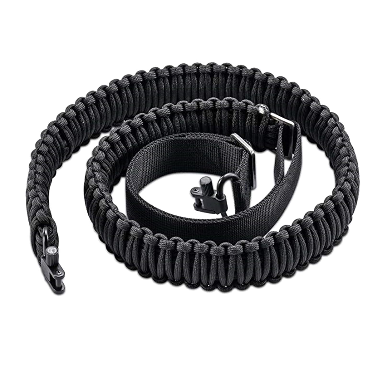 2 Punkt Sling Gewehre Paracord Gurt Rutschfest Paracord Sling Mit Wirbeln Schnell Einstellbare Länge Gurt Jagd Zubehör Einstellbare Länge Gurt Hochfest Paracord