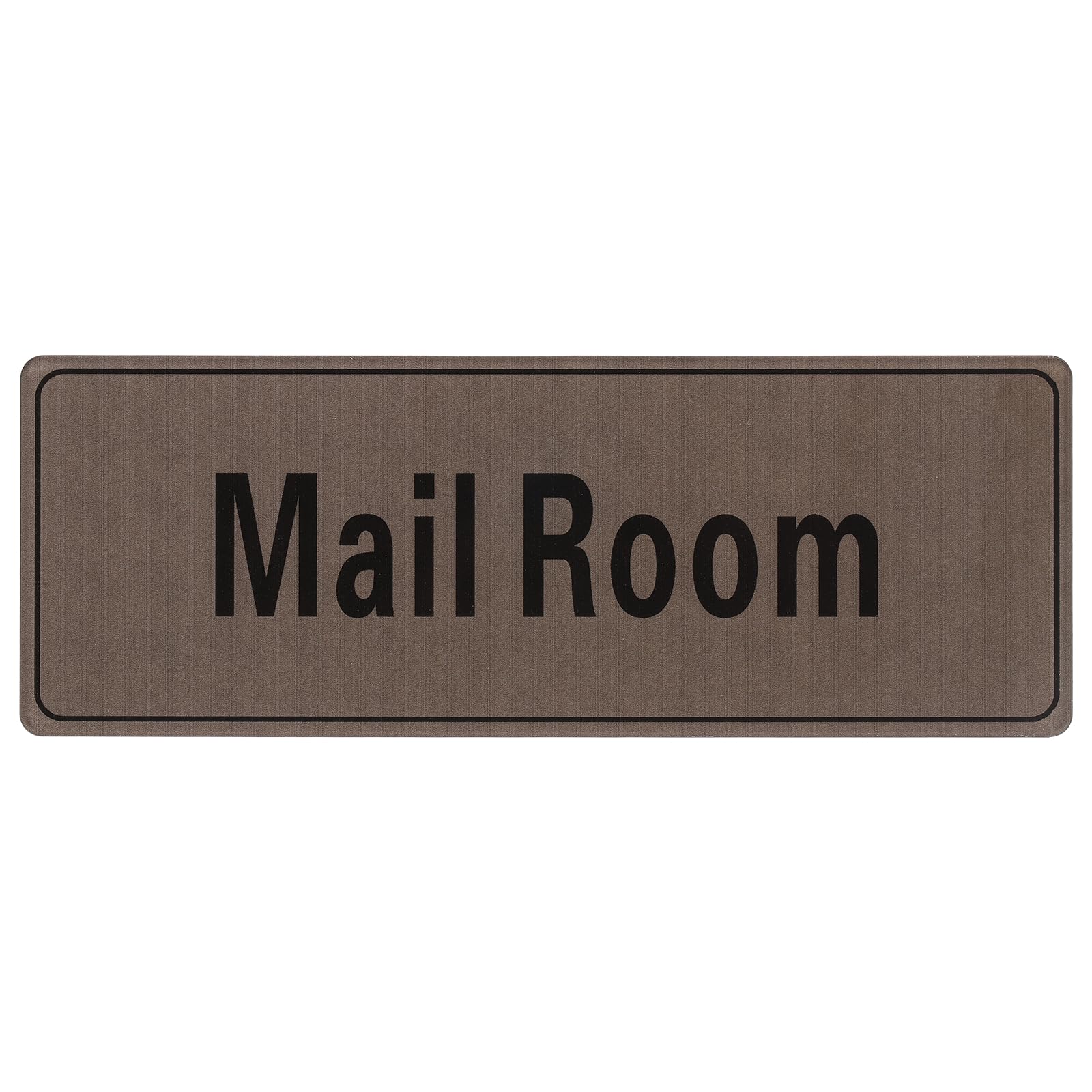 PATIKIL 9"x3" Mail Room Sign, 1Pcs Room Door Sign Self-Adhesive Door Sticker Acrylic Wall Signage Easy Installation for Indoor Outdoor Home Business, Charcoal Gray with Black Text