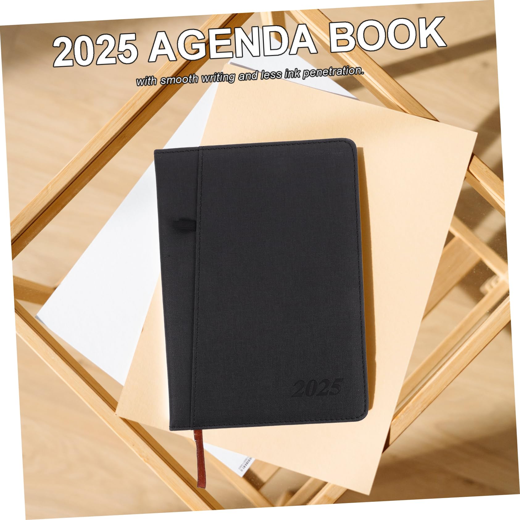 Ładny notatnik, spersonalizowany notatnik, codzienny planer godzinowy na rok 2025, lista rzeczy do zrobienia, notatnik, planista pracy, harmonogram, notatnik, planer biznesowy, książka planowania bizn