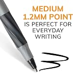BIC Stylos à rotule ronds Stic Grip BLACK Boîte à dozes moyenne, 12 Nombre (paquet de 1)