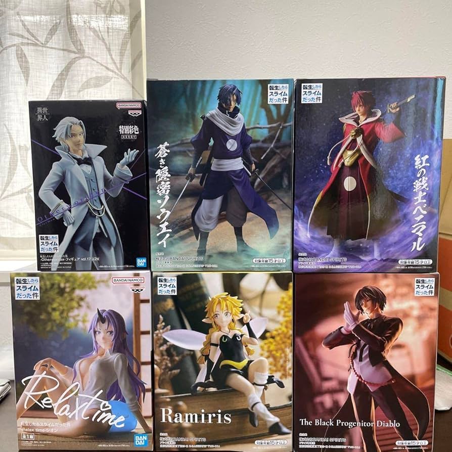 転スラ　プライズ　フィギュア（ベニマル、ディアブロ、ヴェルドラ） TVアニメ『転生したらスライムだった件』のプライズフィギュア