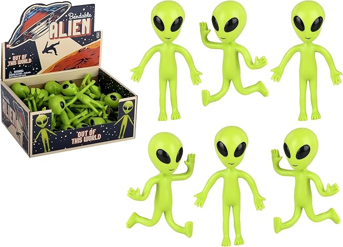 Mest Väntevärda Science Fiction-Filmen År 2026 Visar Nytillträde 1 71Sq93WNaiL. AC SX679 Bendable Rubber Neon Green Aliens - 6 Pack. (4) Action Figures Bendable UFO Aliens Limbs Sensory Stress Relief Fidget Toys. Great Party Favor Trick or Treat Supplies