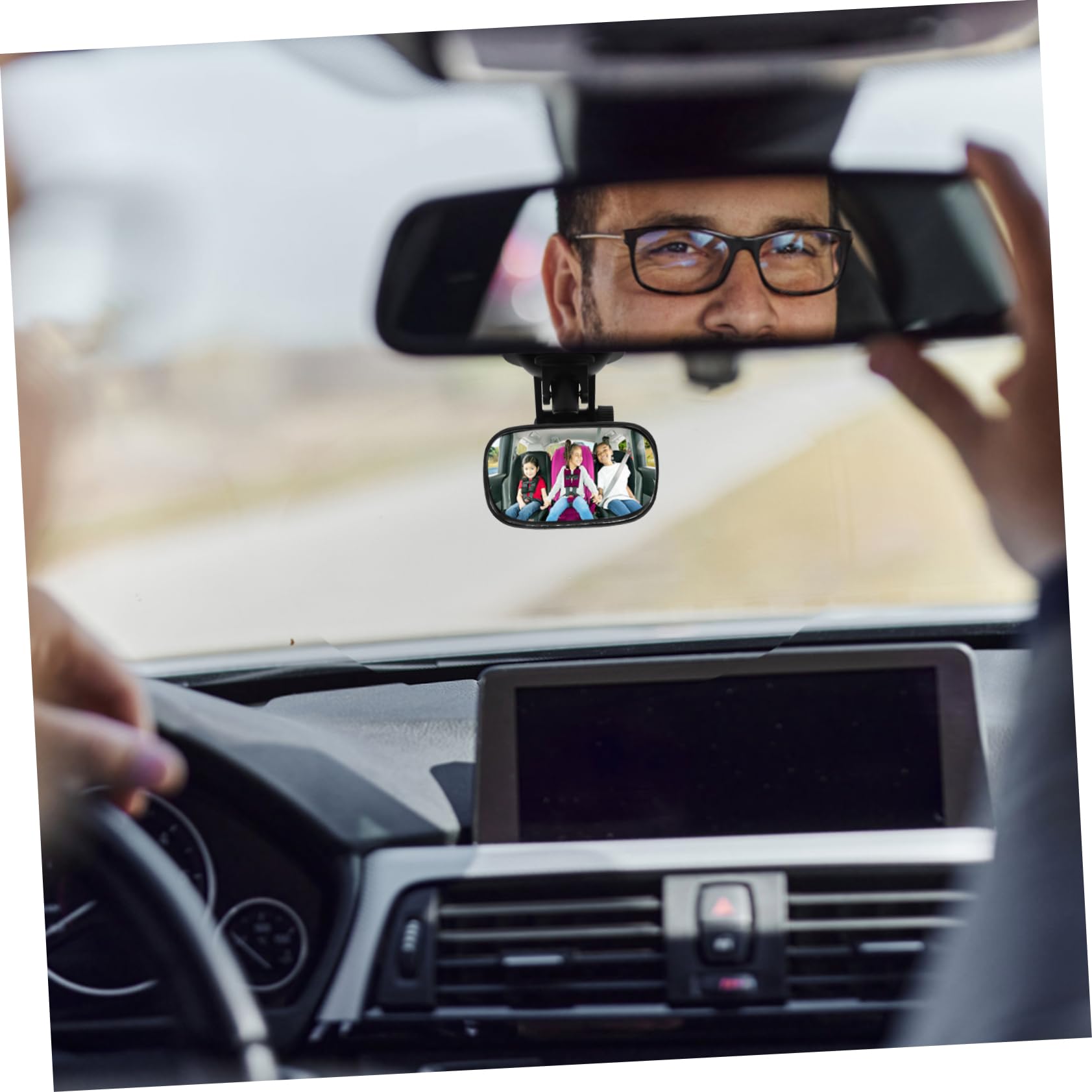 ULTECHNOVO 5 Espejos Retrovisores Gran Angular Giratorios De 360° Para Montaje En Vaso Para Mirar Hacia