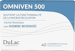 Dulac Omniven 500 Heavy and Tired Legs Supplement, 40 Tablets | With Diosmin and Hesperidin, Food Supplement stimulates blood circulation, Made in Italy