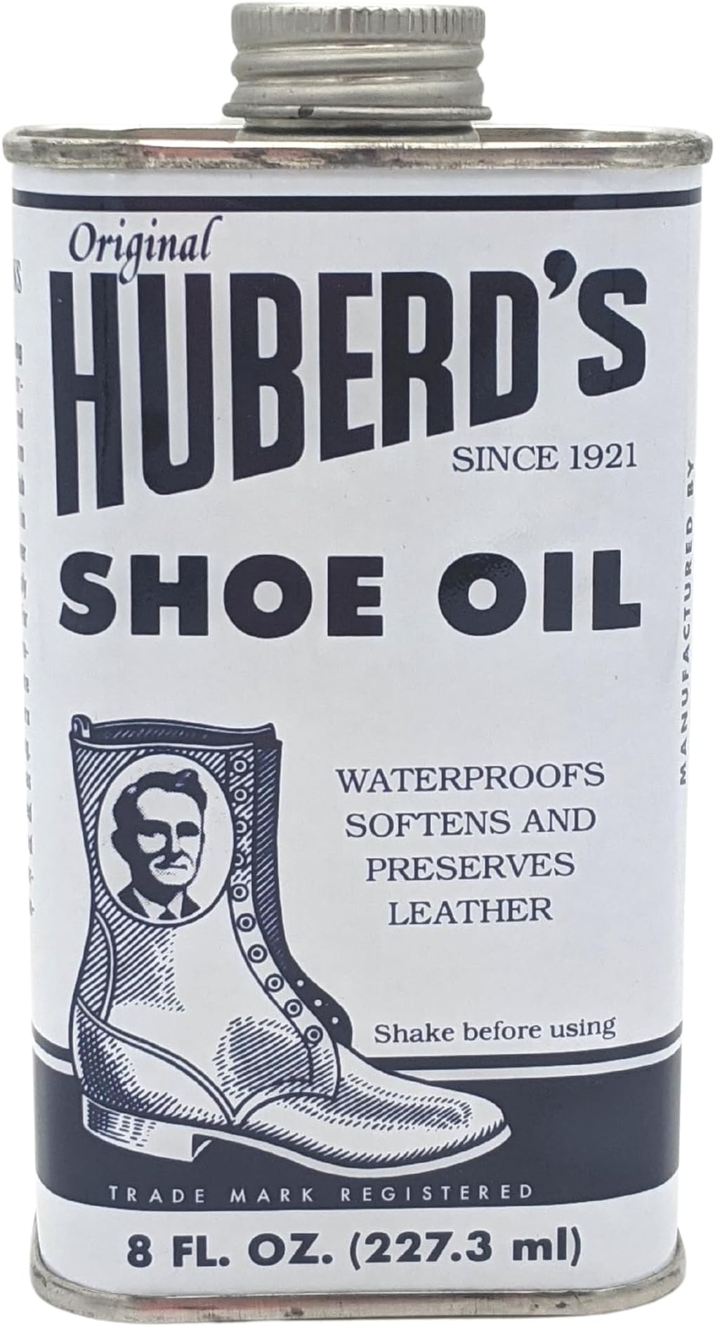 Huberd's Shoe Oil – Leather Conditioner & Waterproofer for Boots, Shoes & Leather Gear. Easy Pour Formula Softens & Protects Leather Items. Since 1921.