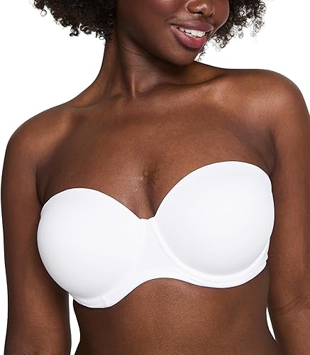 Victoria's Secret Brasier sin tirantes push up rosa para mujer, color rosa (32A-38DD)