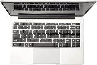 Tosuny 14in Laptop, Ultra Thin Laptop, J4105 Quad Core Processor Up to 2.50GHz, UHD Graphics, LPDDR4 6GB RAM, 1080P FHD Screen, Backlight Keyboard, Webcam, WiFi, BT, 10 (6+128G UK Plug)