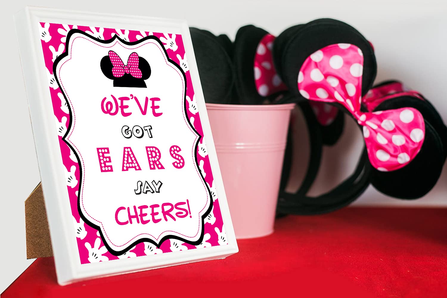Minnie Mouse Birthday Decoration Signs 4 Different Party Signs 8 x