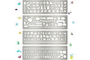 4 Pieces Metal Journal Stencil: Unlocking Creativity for Journaling