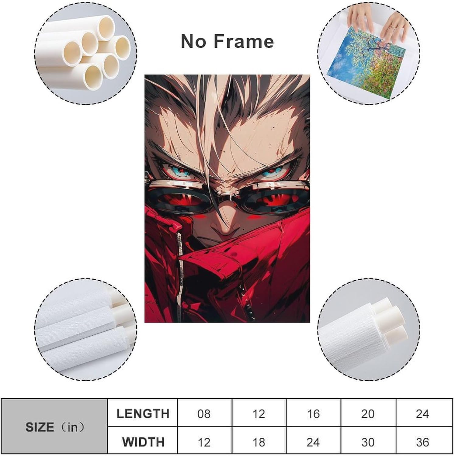SRAML Trigun Stampede Wall Art Picture Painting Poster Canvas Print Posters Artworks Bedroom Living Room Decor 12x18inch(30x45cm) image 2