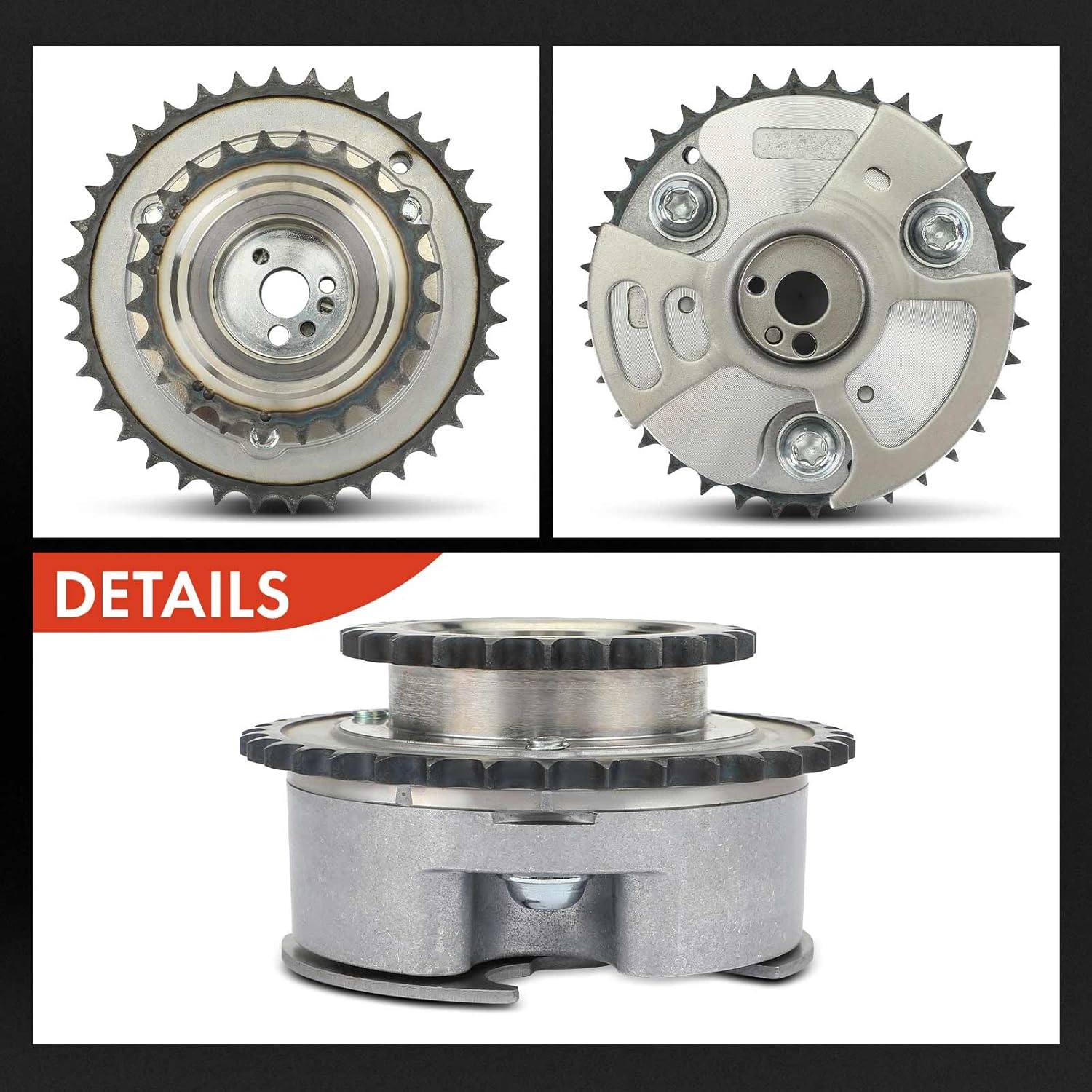 A-Premium Intake Variable Valve Timing (VVT) Sprocket Gear Camshaft Adjuster Compatible with Toyota Camry 2007-2017, Highlander, Sienna, Avalon, Venza & Lexus RX 350, ES350, 3.5L