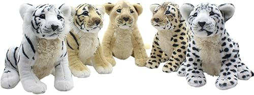Miniatura 7 de Animales de Peluche León Juguetes Peluche Tigre Leopardo Sentado 10 Pulgadas (Leona)