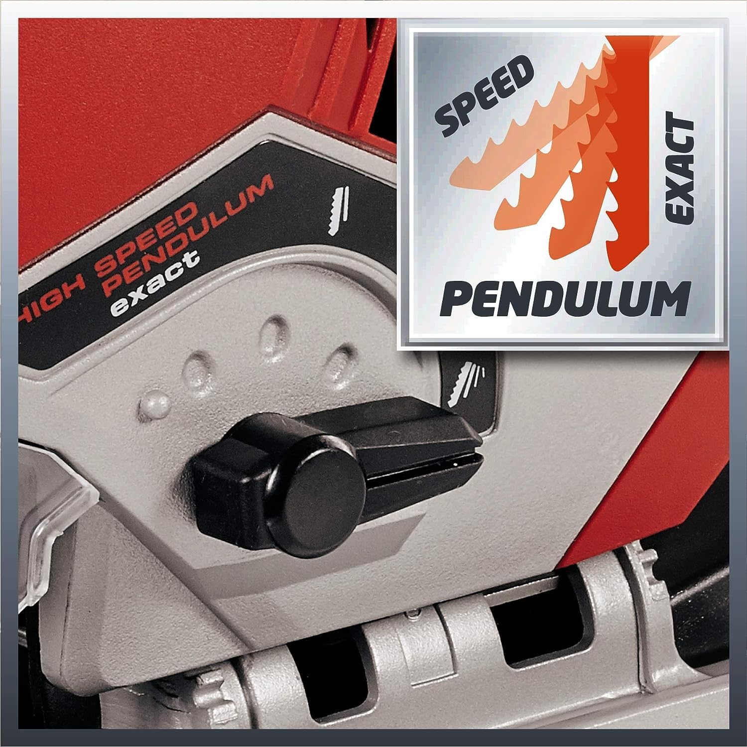 Einhell caladora con cable - TE-JS 100. 750 W, 800-3000 carreras de 1/min, profundidad de corte máx. de 100 mm, función de soplado de polvo, luz LED, incl. maletín de transporte