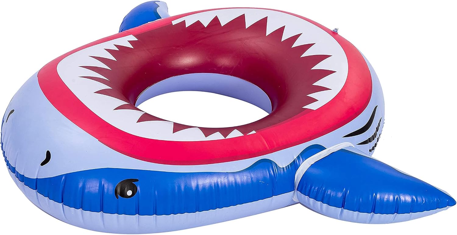 Sloosh Inflatable Pool Float Pool Tube, Pool Float Ride-On Floaties, Water Fun Summer Beach Swimming Pool Tube for Kids, Summer Pool Raft Lounge