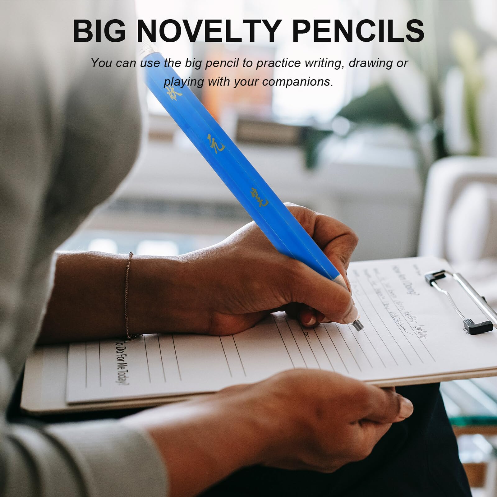 6 piezas Lápices de Madera Octogonales Grande para Material Seguro y Ergonómico Útiles Escolares para Estudiantes para Escritura y Dibujo Color Aleatorio Color Aleatorio