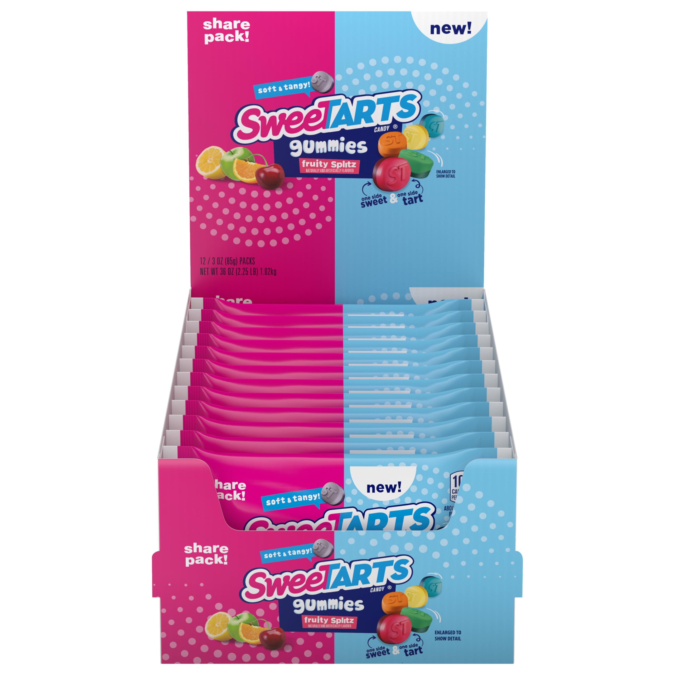 SweetS『SWEETS』 Sweetarts 6063662 5 oz Fruity Splitz Gummi Candy, Pack of 12