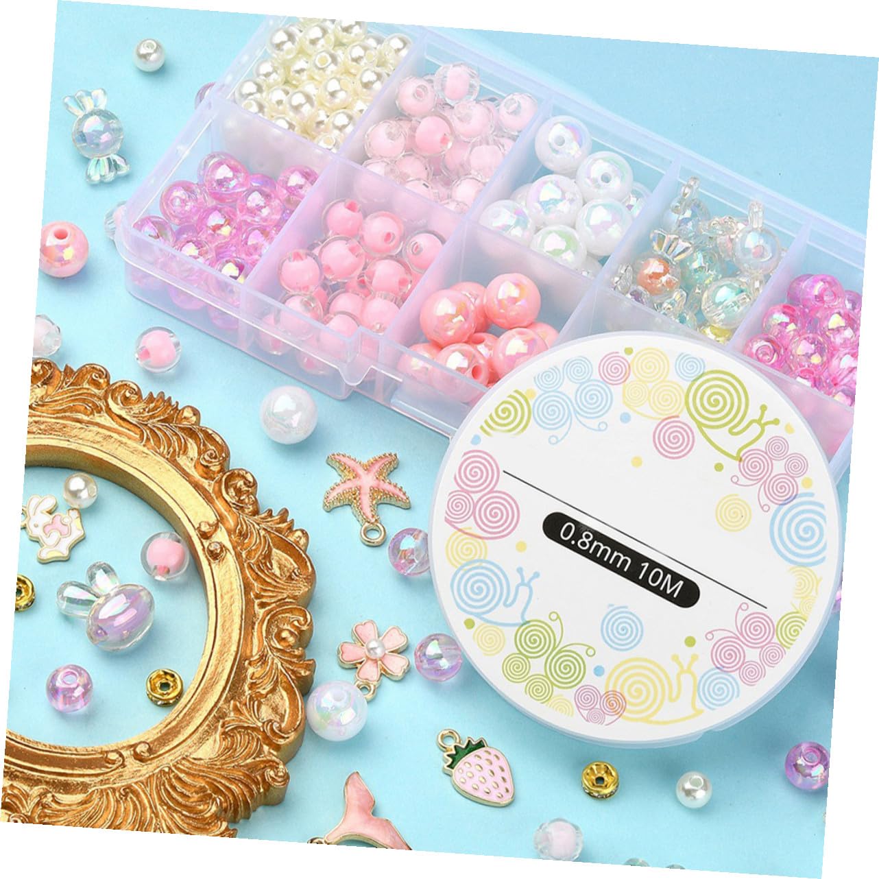 SHINEOFI 3sets Creazione Bracciali Fai Da Te Kit Di Accessori Per Gioielli Scomparti Per Perline Colorate Strumenti Pratici Per e Creazione Di Bracciali