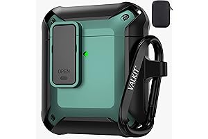 Valkit Airpods Case Cover, Military Armor Series Protective Case for AirPods 2 & 1
