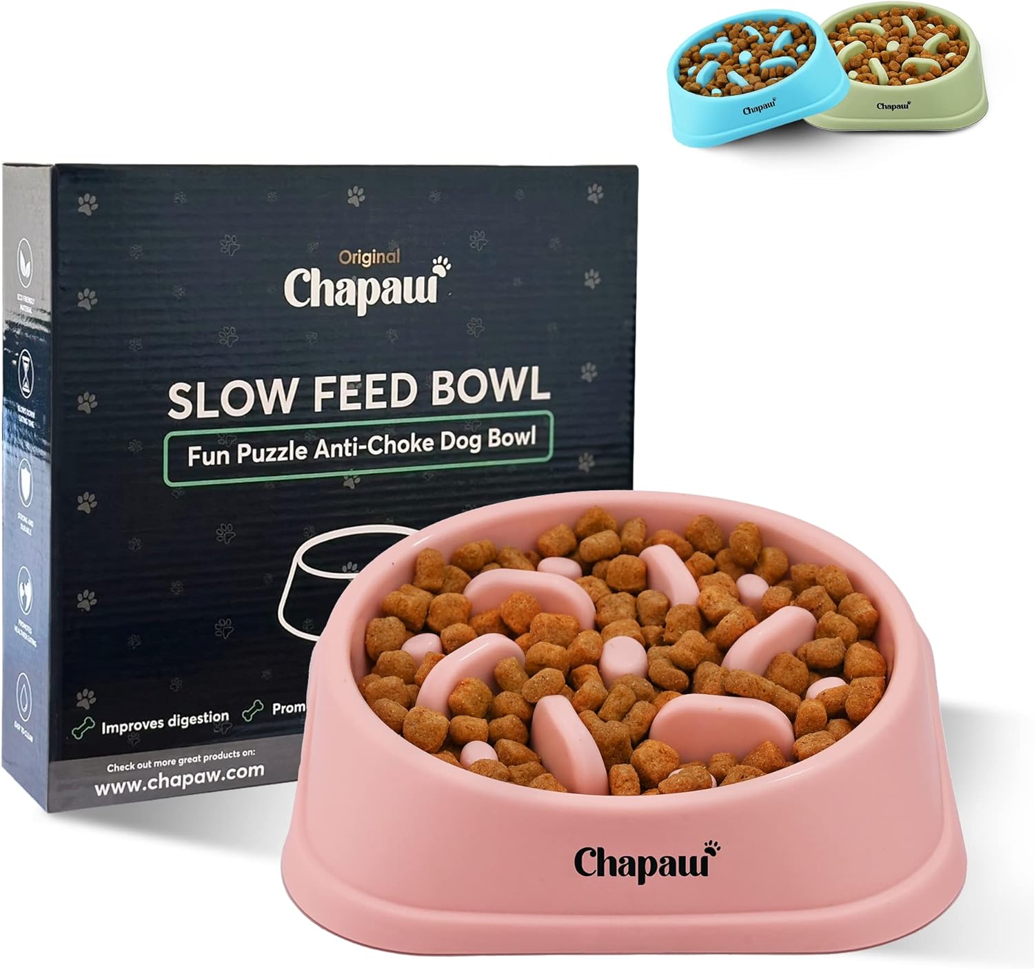 Slow Feeder Dog Bowl by Chapaw Slow Eating Bowls Prevent Bloating
