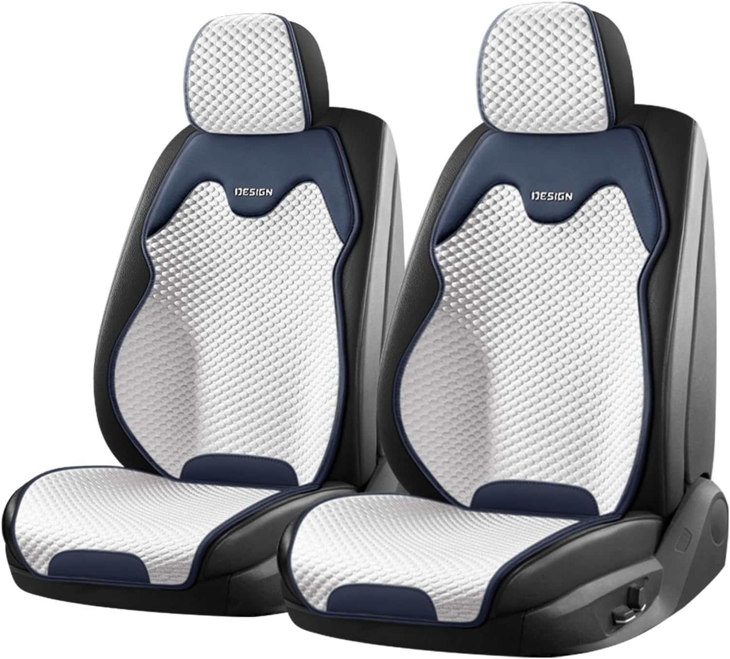 Car Seat Covers for Dodge Ram 1500,Semi-Wrap Universal Fit, 3D Honeycomb Breathable Design, Quick Clip-in Installation, Anti-Slip Bottom, Fits Most Vehicles