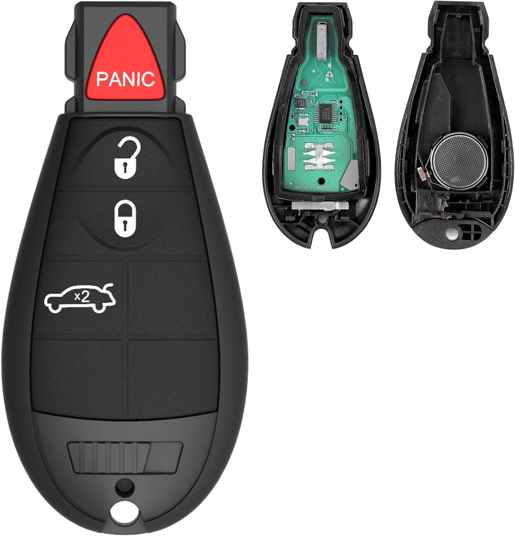 X AUTOHAUX 2pcs GQ43VT17T 315MHz Replacement Keyless Entry Remote Car Key Fob For - View #2