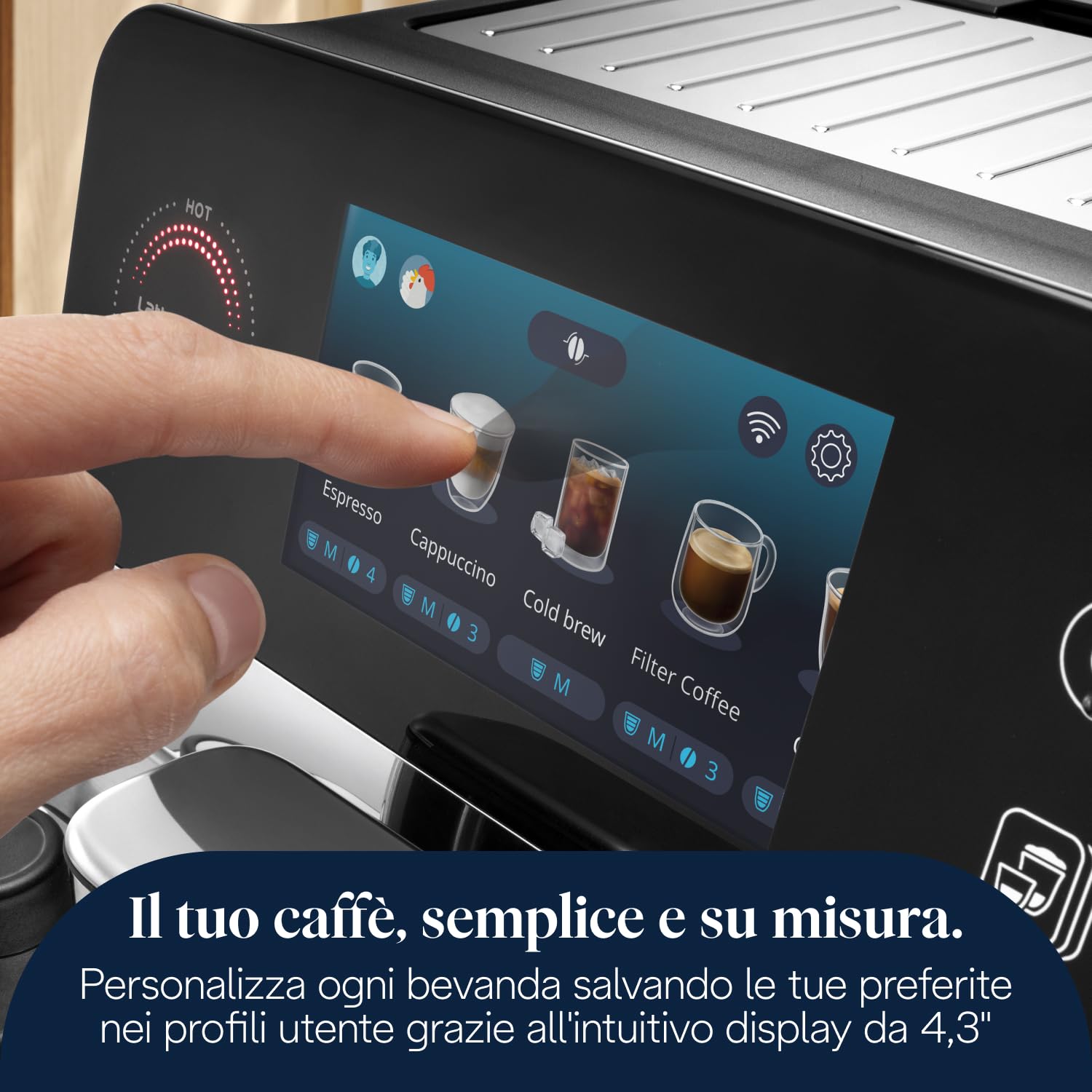 De'Longhi Eletta Ultra - Macchina Caffè Automatica 40+ Bevande Silent Tech