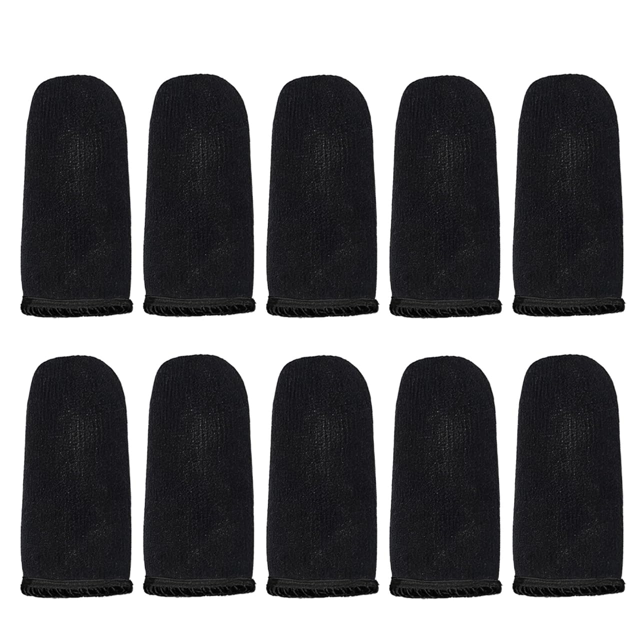 10pcs Multipurpose Cotton Work Gloves Finger Protectors Cover with Anti Slip Grip for Carving Metalworking Cotton Finger Sleeves