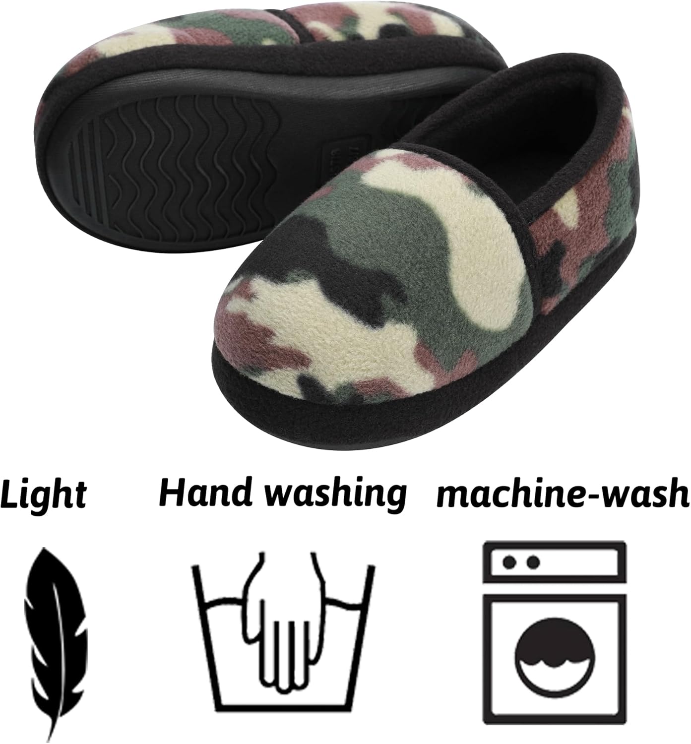 MIXIN Little/Big Kid Boy's Slippers House Shoes Indoor Outdoor with Anti Slip Sole - Image 4