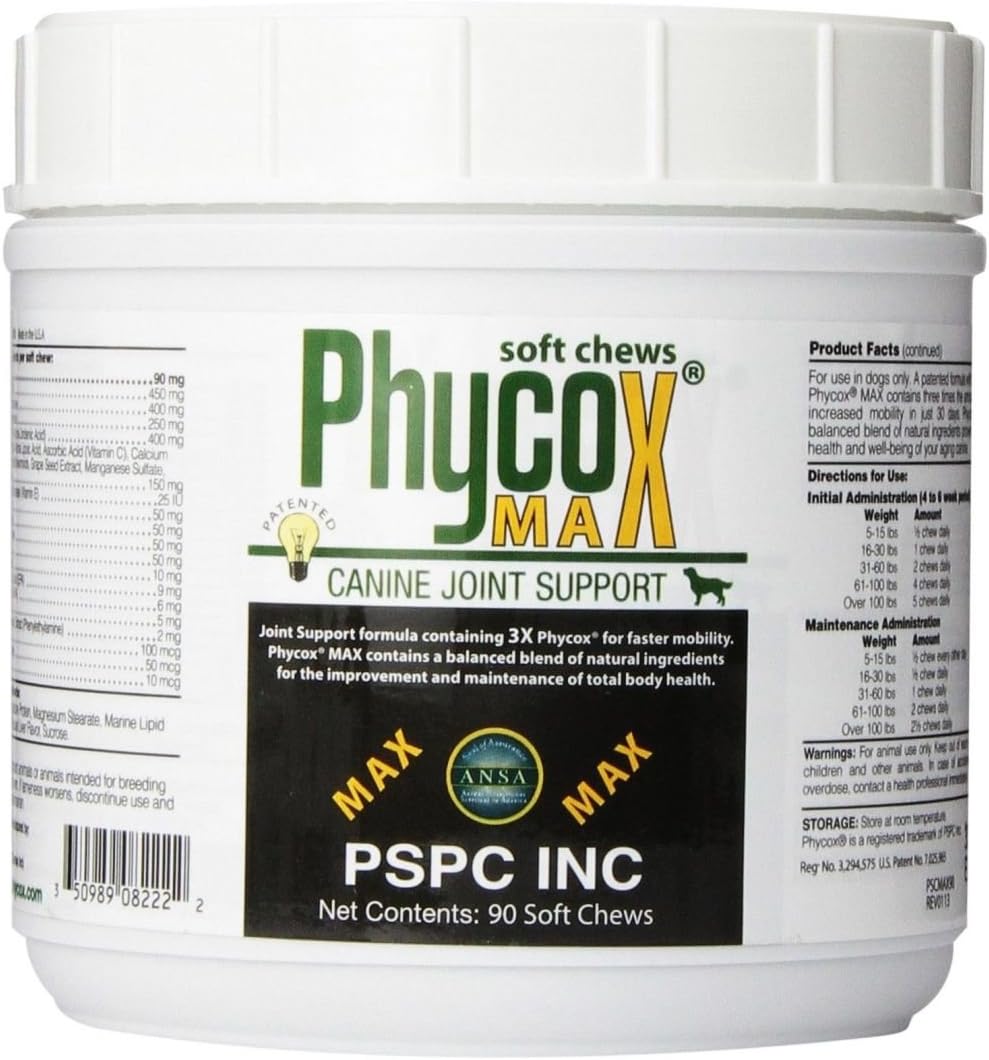 PSCHPhycox Max 90 Count Canine Soft Chews