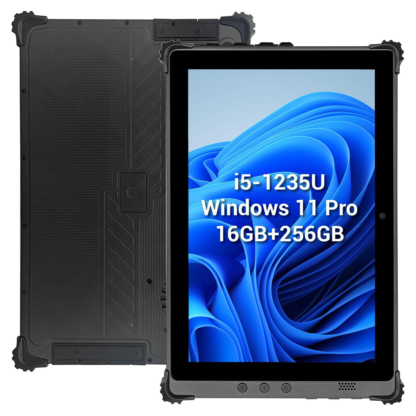 HEIGAOLAPC F9M 10.1" Rugged Mobile Tablet,Windows 11 Pro Tablet,Intel i5-1235U,16GB RAM & 256GB SSD,IP65 Waterproof,4G LTE,5900mAh, WiFi 6, Dual Type-C, GPS, for Industrial, Field Service, GIS Mapping