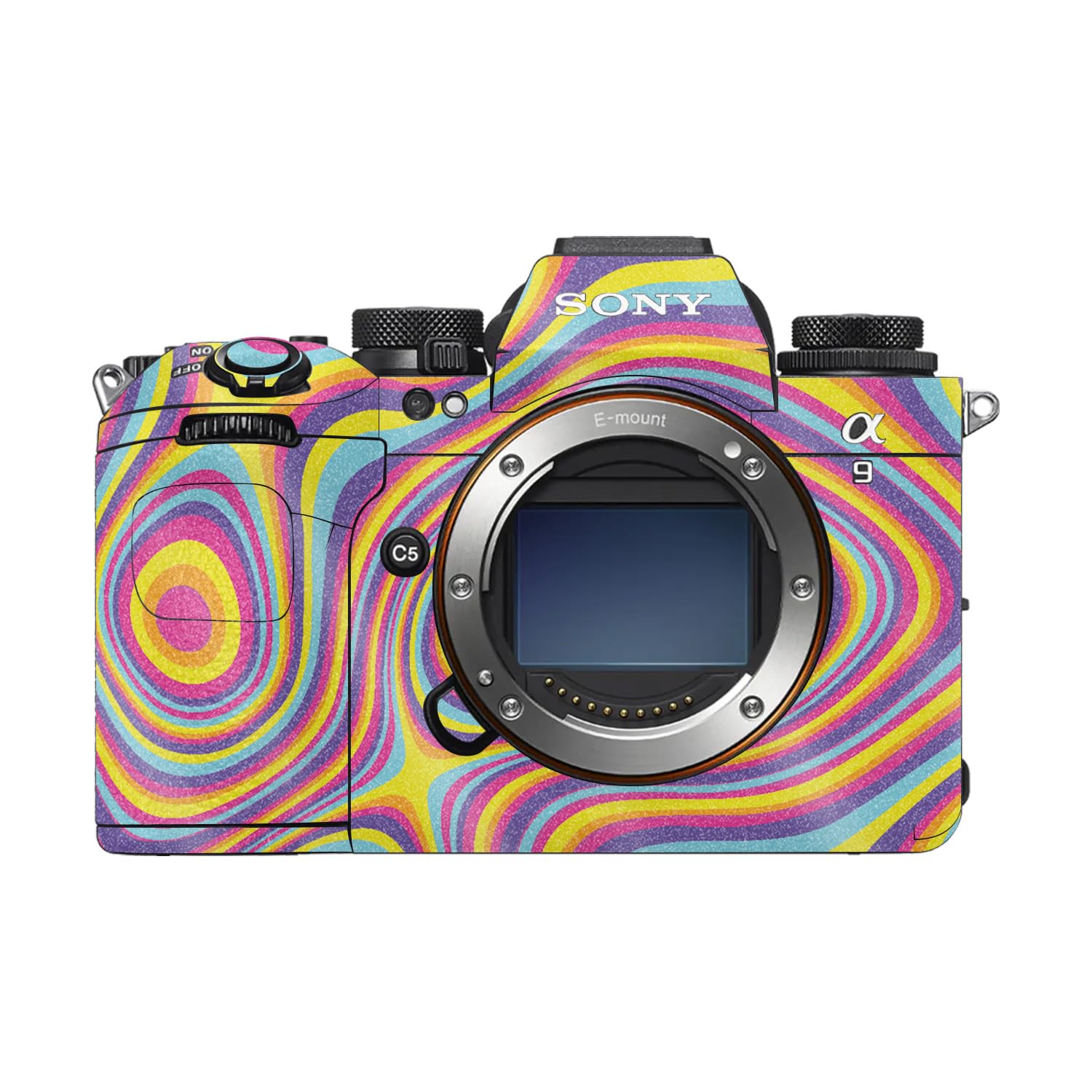 Glossy Glitter Camera Skin Compatible with Sony Alpha 9 III (2024) - Gobstopper - Premium 3M Vinyl Protective Wrap Decal Cover - Easy to Apply | Crafted in the USA by MightySkins