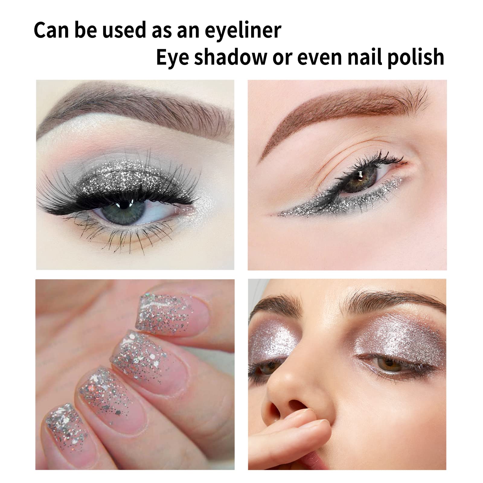 Amazon.co.jp: Boobeen カラフル グリッター アイライナー リキッド