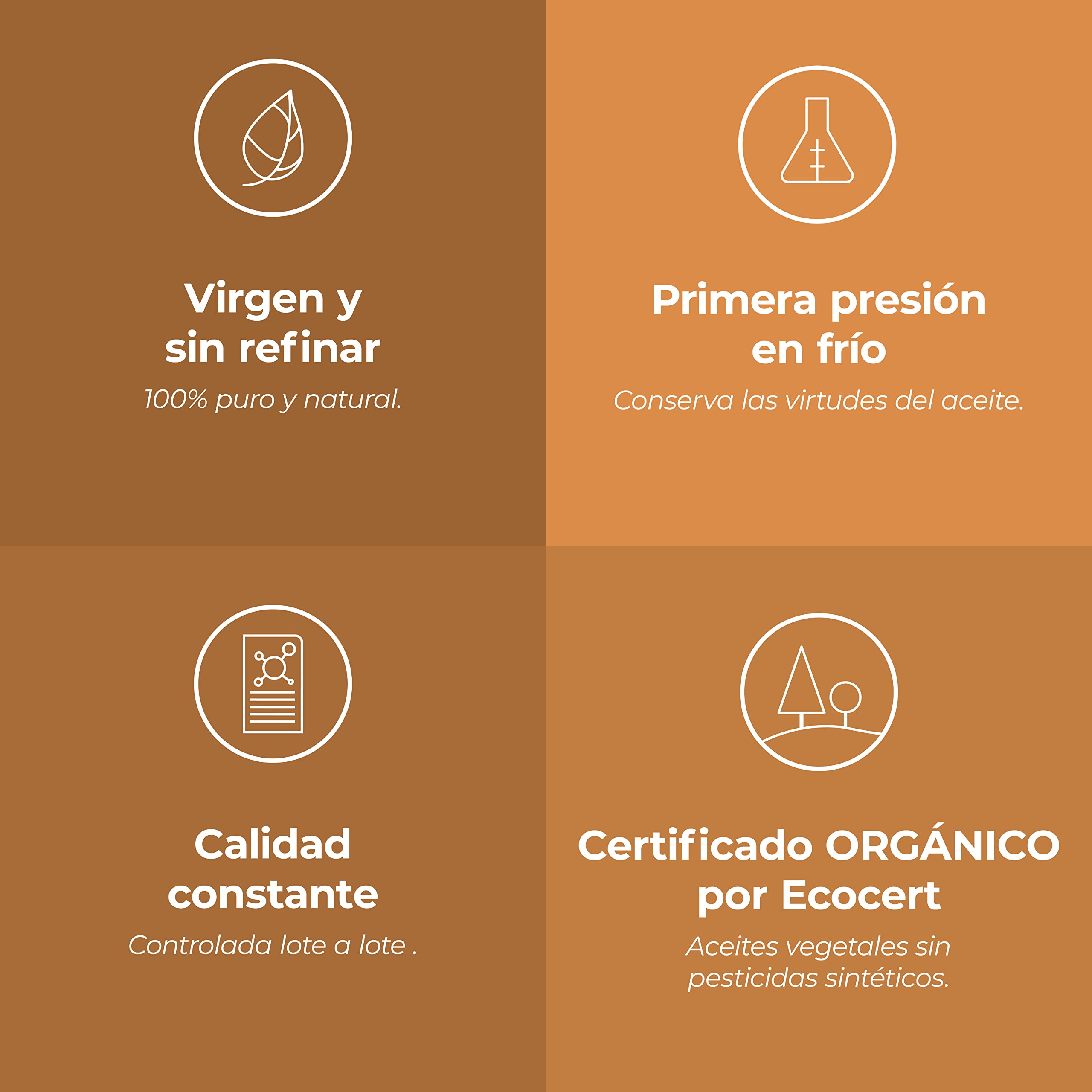 Aceite de Onagra BIO (Oenothera biennis) - 250 mL - Aceite Vegetal Virgen Certificado AB - Aroma Labs