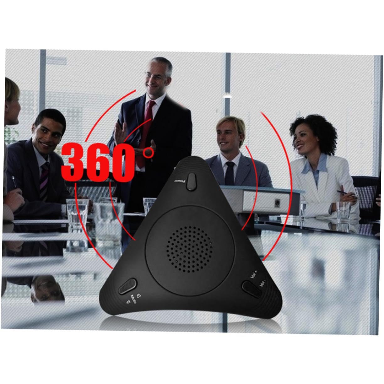 Toyvian Microfono USB Direzionale Riduzione del Rumore e Cancellazione Dell’eco, Plug And Play, per Chat Vocale e Riunioni di Gruppo