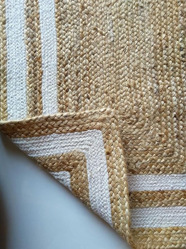 Image of F R Creation Shaggy Carpet Solid Plain Fluffy Fur Rectangular Rugs for Bedroom Living Room Microfiber & Polyster Modern Interior Floor Size 3X5 Feet Beige White