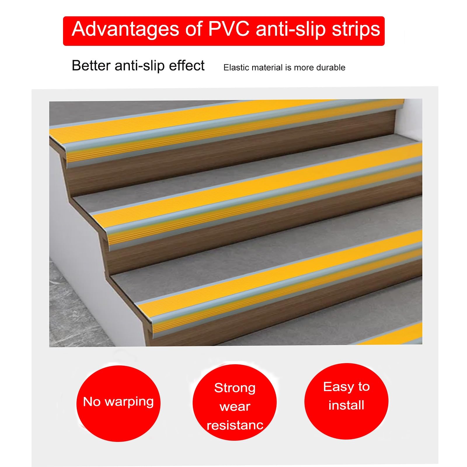 Strisce Antiscivolo per scale esterne, Tappetini Antiscivolo Sicurezza nastro antiscivolo, facili da pulire e infrangibili, perfetto per animali domestici e anziani(Blue,6 * 3CM/2.3 * 1.1IN)