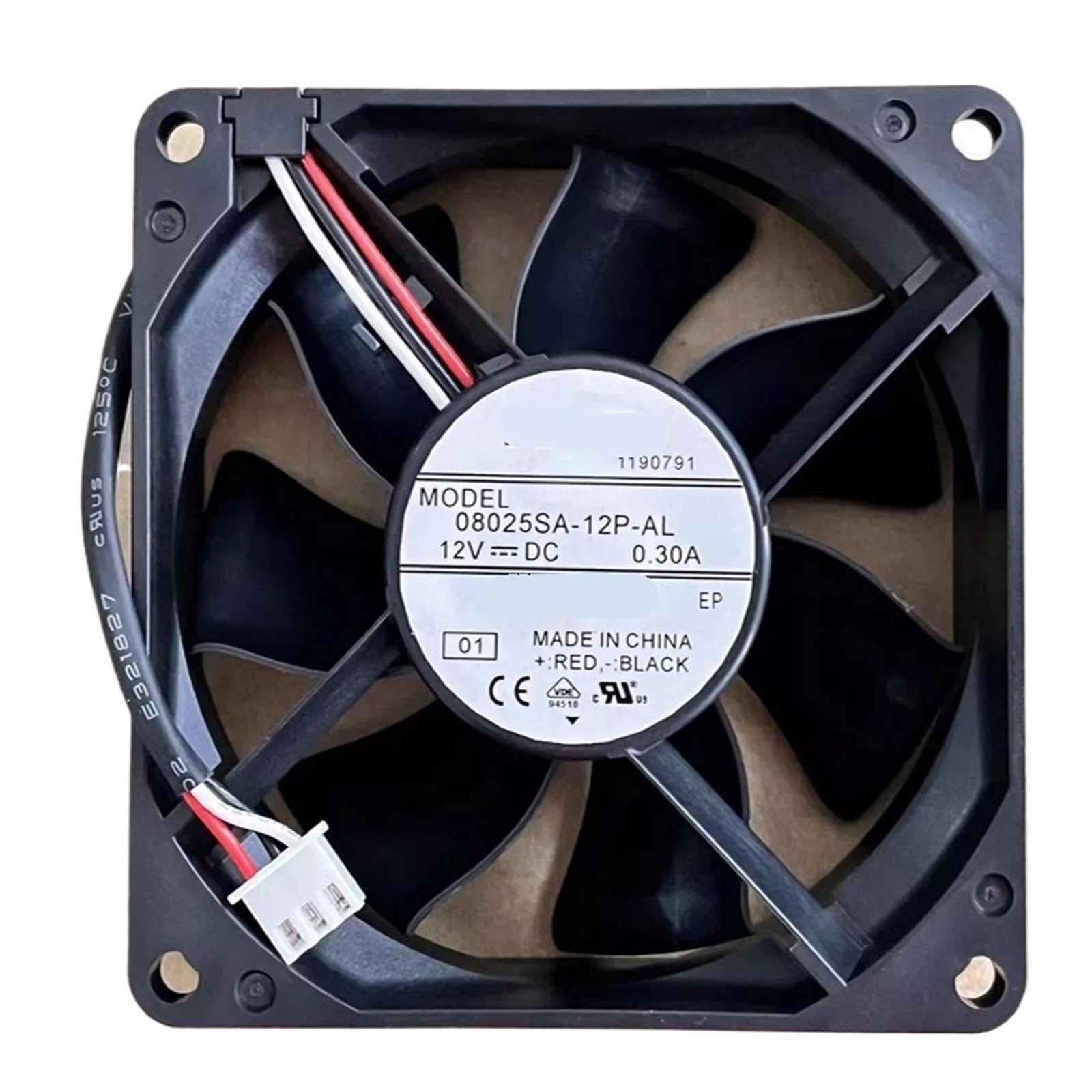 TSCFHGQI 08025SA-12P-AL DC12V 0.30A 80 * 25MM 3wire 8025 cooling fan