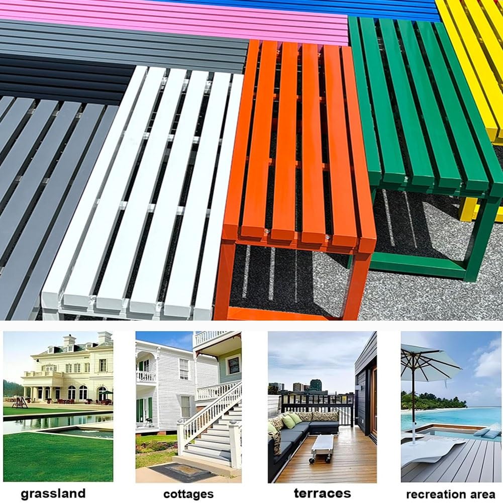 Wetterfeste Outdoor-Bank aus Stahl, Terrassen-Sitz, rückenfrei, Doppel-Gartensitz für Veranda, Balkon, Parkdeck, 120 cm, langlebiges und stilvolles Design