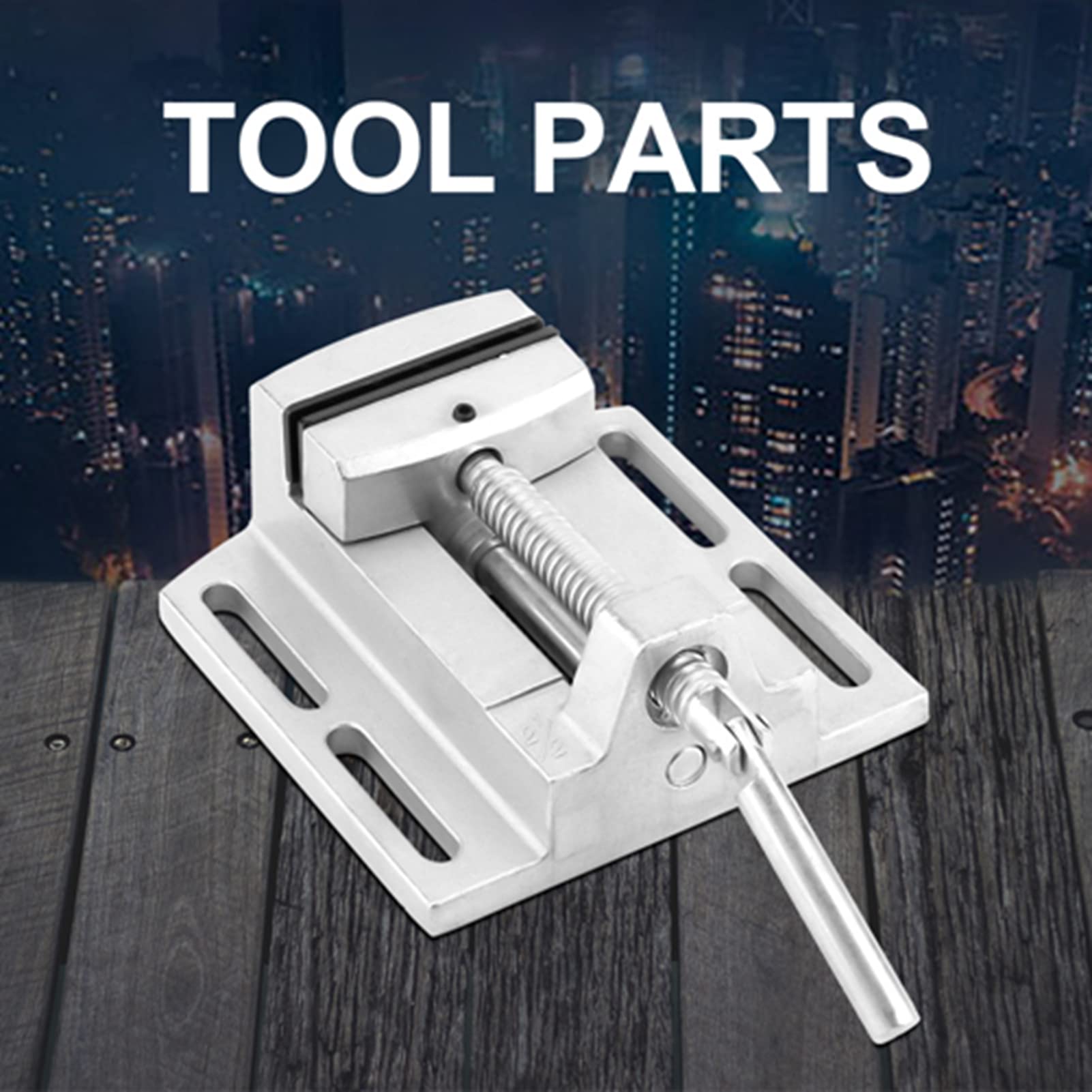 Morsa da banco industriale per trapano, robusta e di alta qualità, 2,5 pollici; morsa per fresatura e foratura, corpo in alluminio con base rettificata di precisione, design