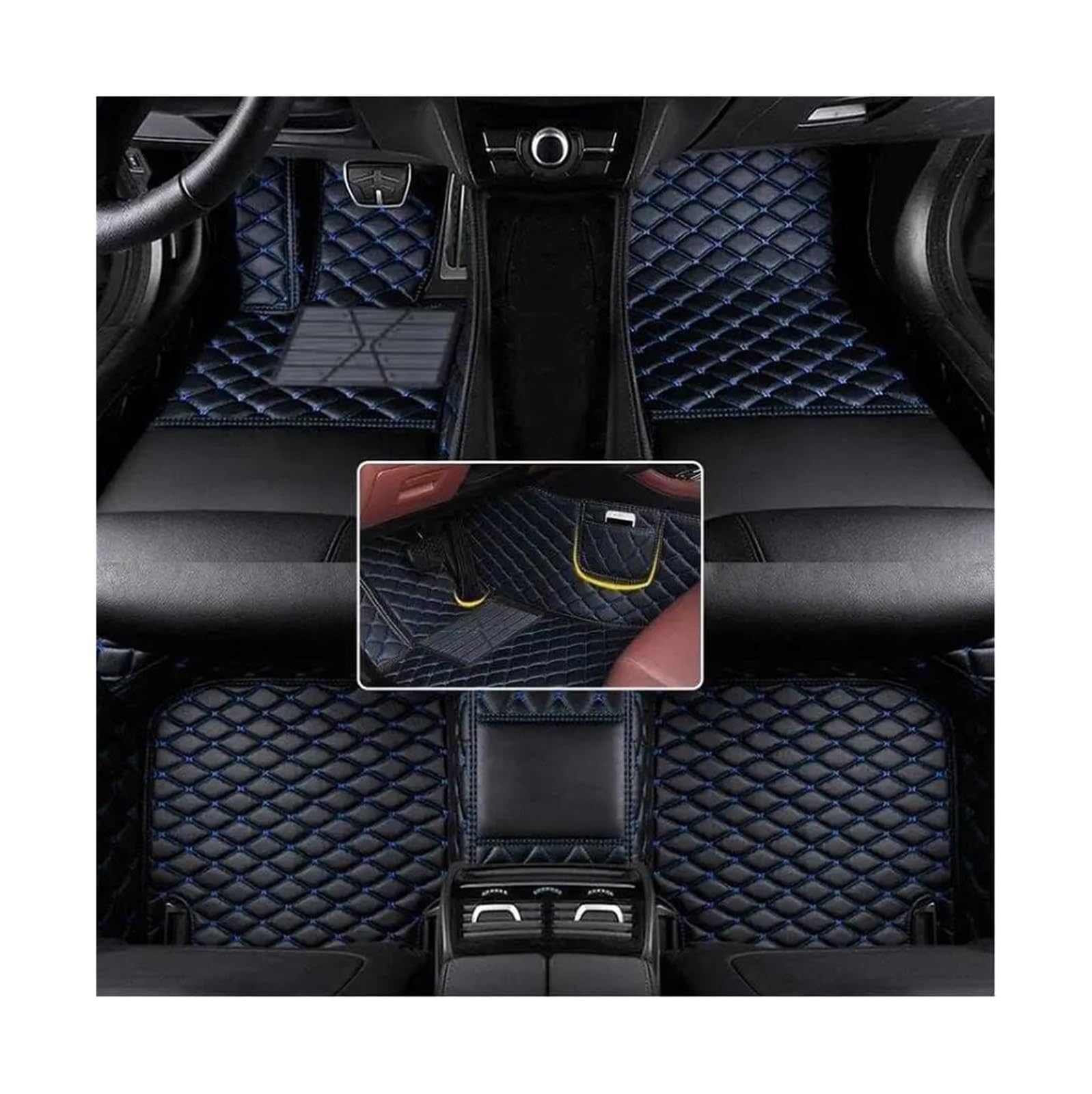 Tapis voiture Dodge Journey en cuir sur mesure luxe antidérapant