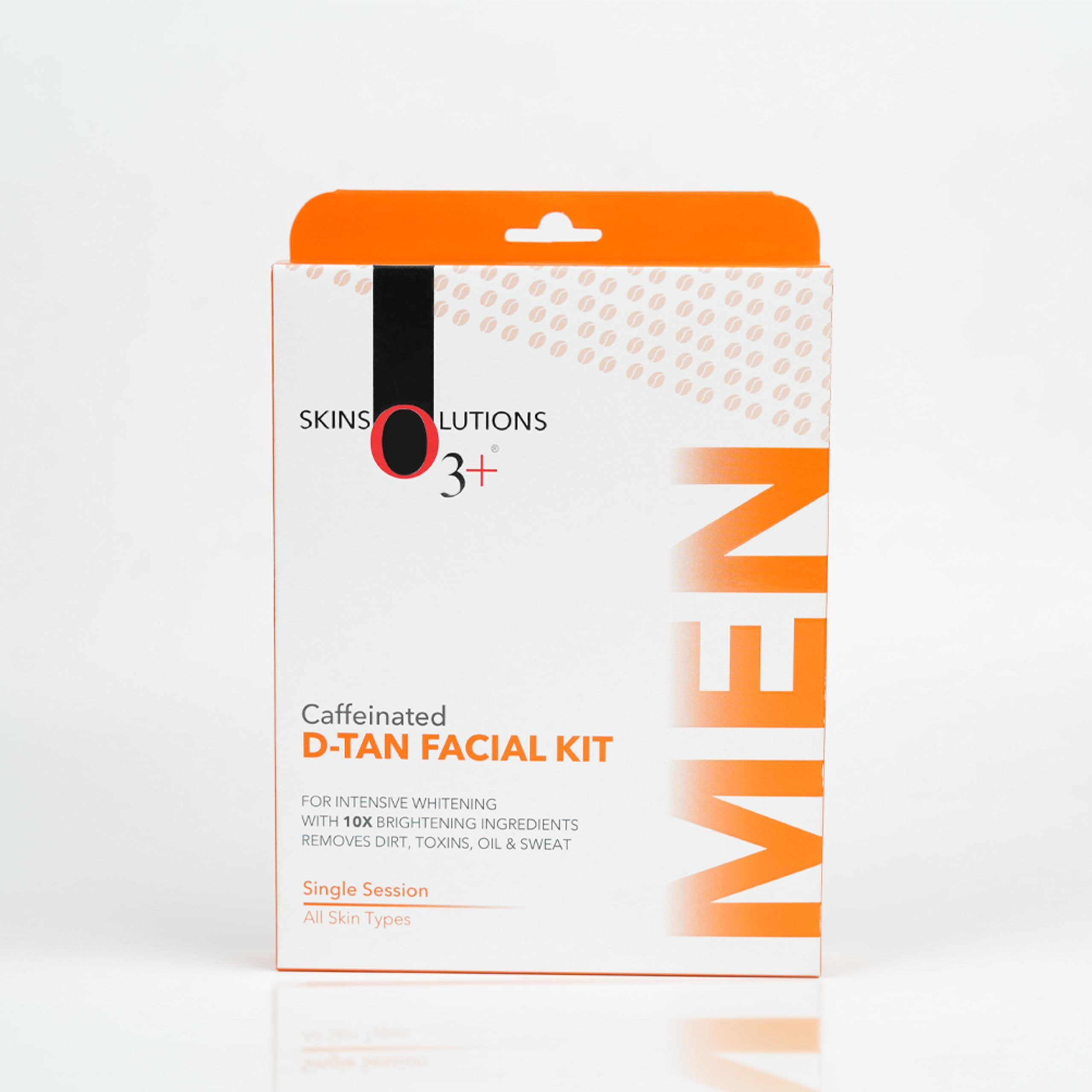 O3+ Caffeinated D-Tan Facial Kit for removing dirt toxins oil and sweat single session for All Skin Types 40 GM