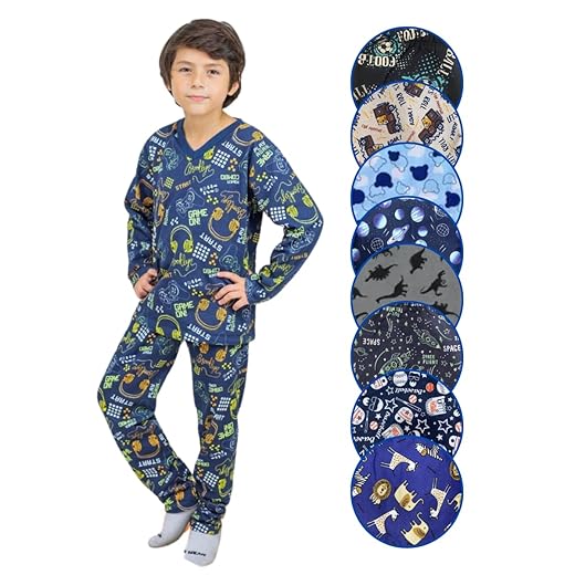 Pijama Infantil Menino Moletinho Flanelado Felpudo Manga Longa Estampado Frio Inverno de 1 a 14 anos