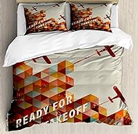 Vista 266 de Ambesonne Juego de funda de edredón de pesca, lubina de boca grande atrapando un bocado en espray de agua, imagen salvaje, juego de cama decorativo