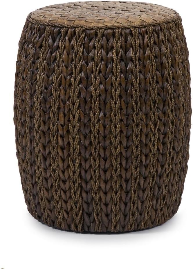 Decoratively Graceful Veneta Woven Ottoman Home Seating Décor