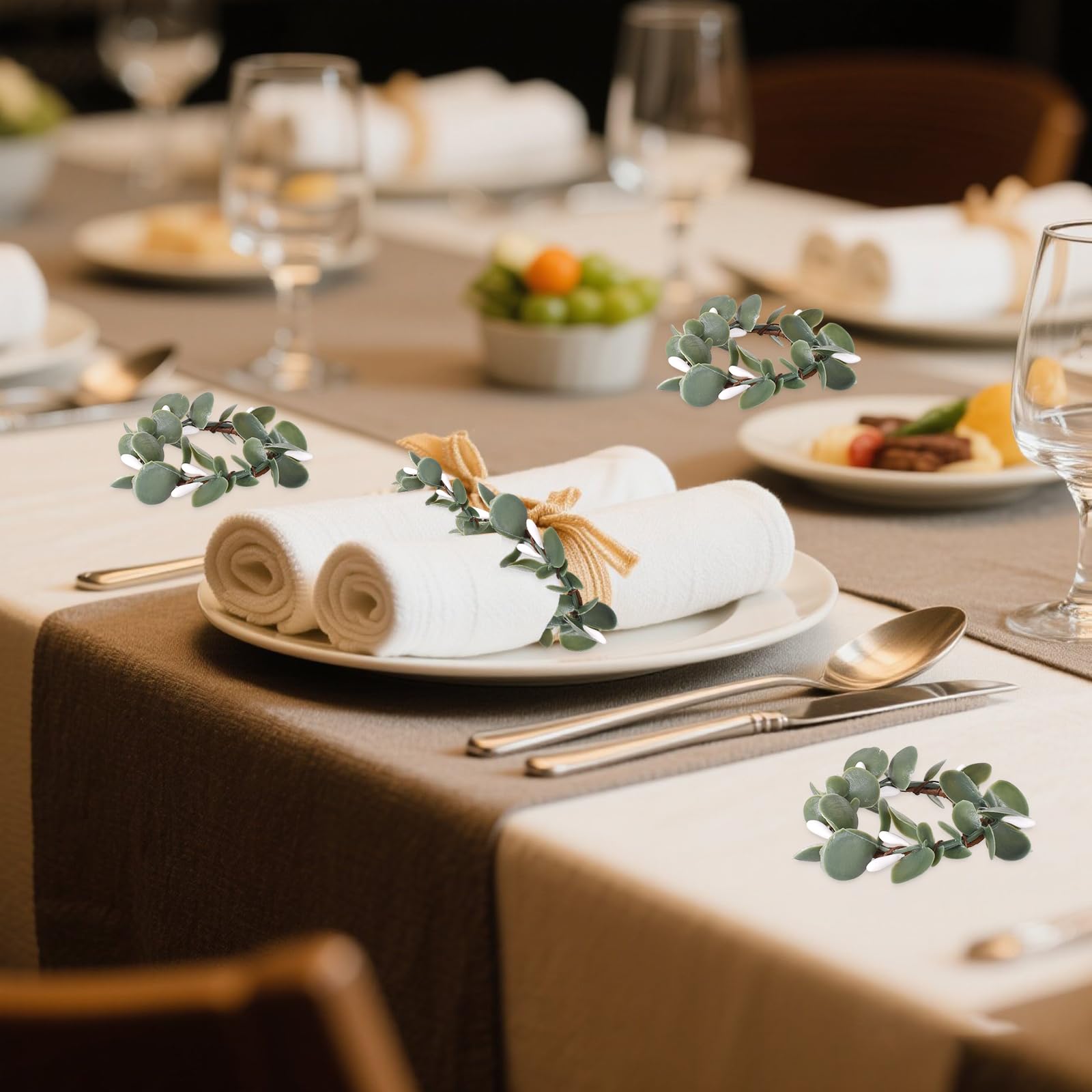 12 Anelli Portatovaglioli In Legno Con Fibbie – Eleganti E Rustici Per Matrimoni, Cene E Decorazione Tavola