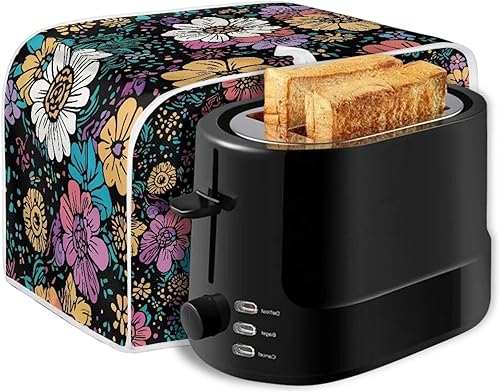 Miniatura 32 de Funda para horno con estampado de galaxia, protector de máquina de pan de cocina, cubierta para tostadora de 2 rebanadas de gato lunar para el Gato